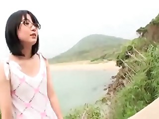 Young Tiny Japanese Girl fucks her BF