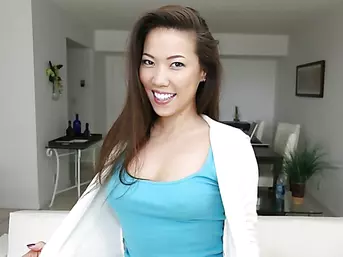 Asian teen Alina Li makes sperm bub cock and a nice creampie